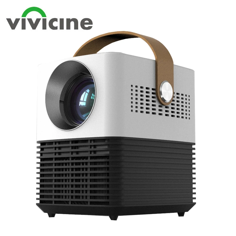 

Vivicine Cheap LED Video Projector,Option Android WiFi HDMI USB PC Game Movie Projector Beamer