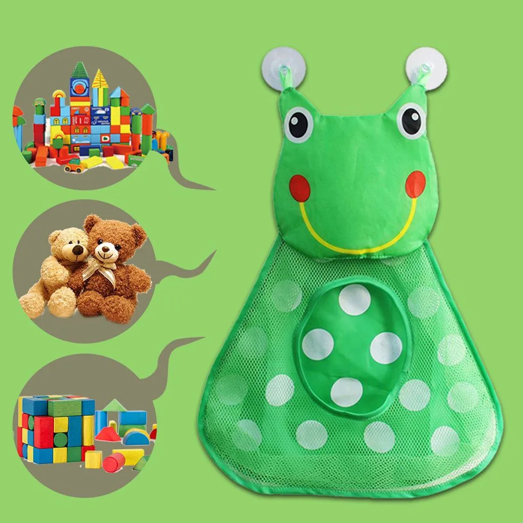 2 шт. маленькая утка лягушка форма сумка для хранения Baby Shower Bath игрушки сетка с