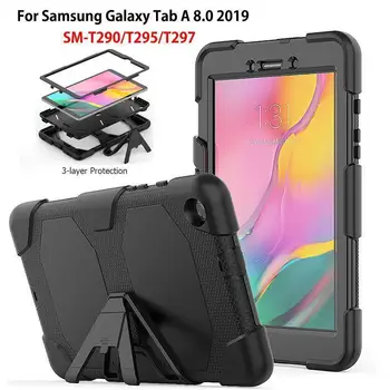

Case For samsung galaxy tab A 8.0 2019 SM-T290 SM-T295 T290 T295 T297 Cover Funda Shockproof Heavy Duty With Stand Hang Capa