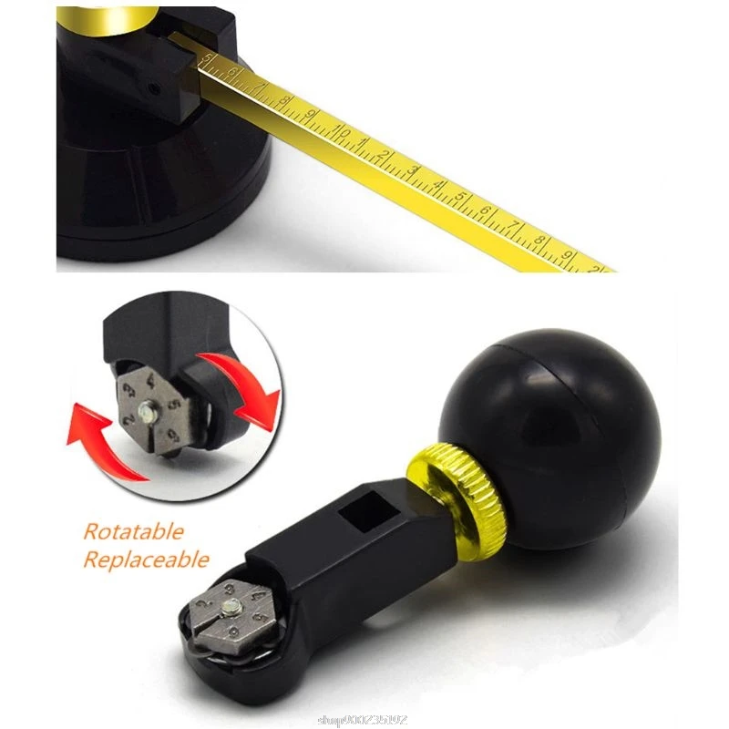 

1pc 6 Wheel Construction Tool Durable Circular Glass Cutter with Suction Cup O20 20 Dropship