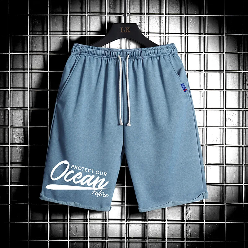 Verano Hip-hop pantalones cortos hombres pantalón corto Casual pantalones de Fitness pantalones cortos de los hombres ropa deportiva de moda de marca de moda Pantalones de gran tamaño 4XL