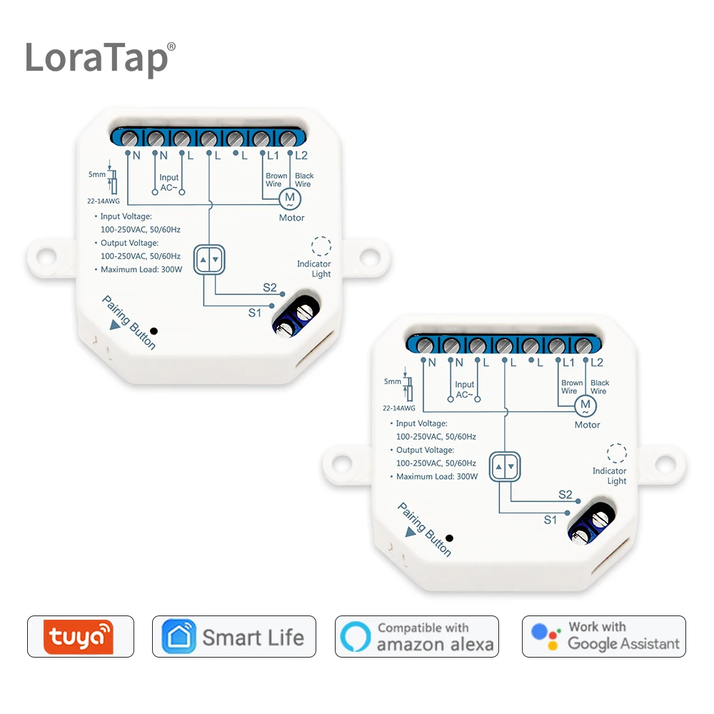 Tuya WiFi inteligente cortina módulo interruptor persianas de obturador temporizador de Motor de la automatización de Google Alexa de Amazon, Control de voz