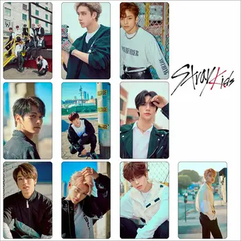 

Kpop Stray Kids Double Knot Photo Stikcy Card New Album Photocard Sticker Crystal Card Sticker 10pcs