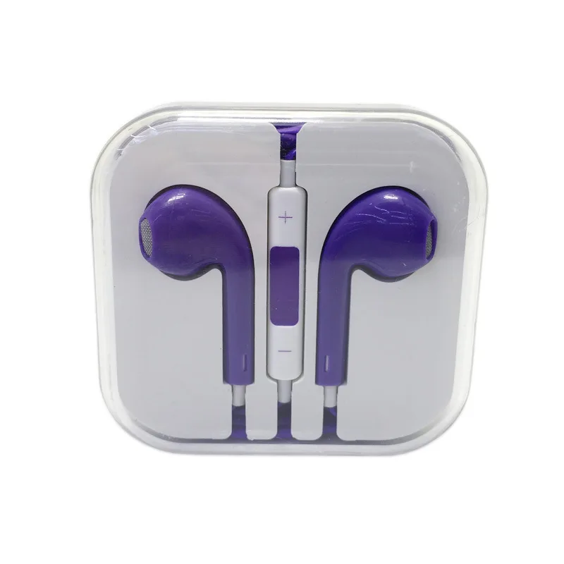 Purple Daruyne спортивные наушники 3,5 мм, проводные наушники-вкладыши, стерео наушники с микрофоном для iPhone, samsung, huawei, Xiaomi - Цвет: Purple