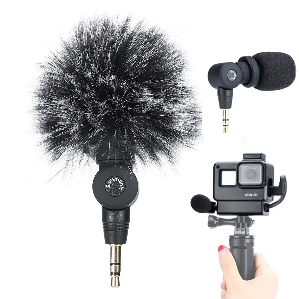 

Go Pro Vlog Setup Saramonic SR-XM1 Wireless Video Microphone w Ulanzi V2 Cold Shoe Housing Case for GoPro Hero 7 6 5 Osmo Pocket