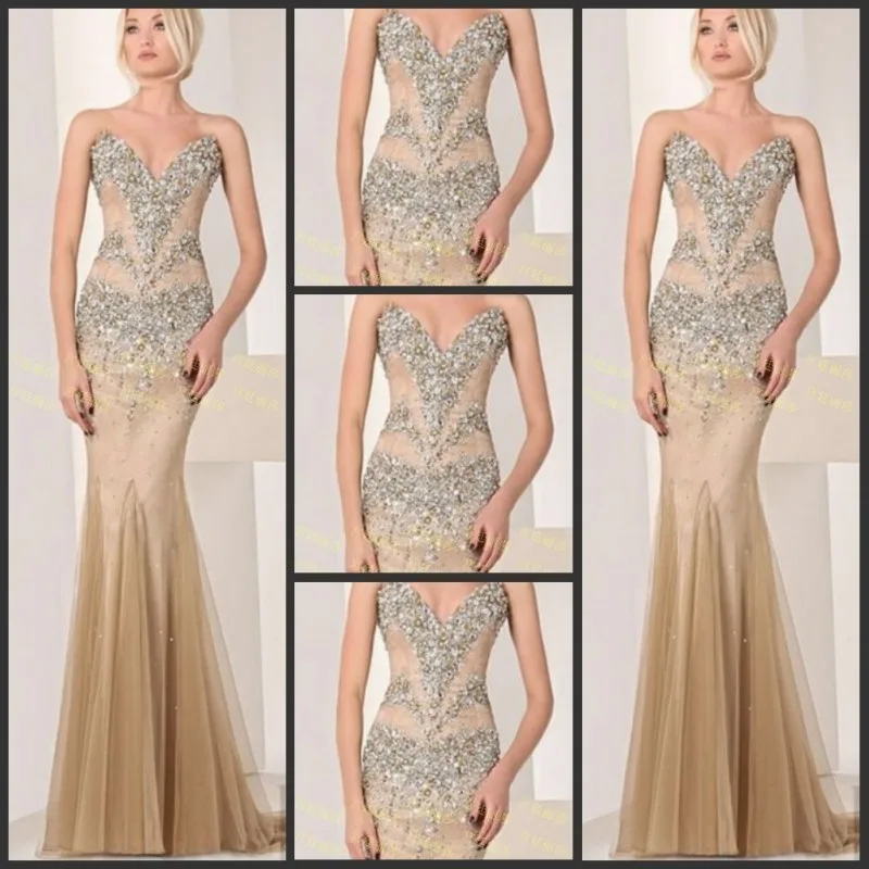 Дневники вампира, vestidos de formatura, Роскошные вечерние длинные платья с кристаллами и бусинами для невесты, цвета шампанского, платье для матери