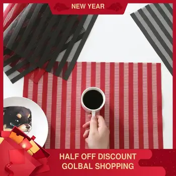 

Textilene Western Placemat Japanese Style Nordic Simple Modern Hollow Anti-Scald Plate Mat Bowl Mat Table Cloth