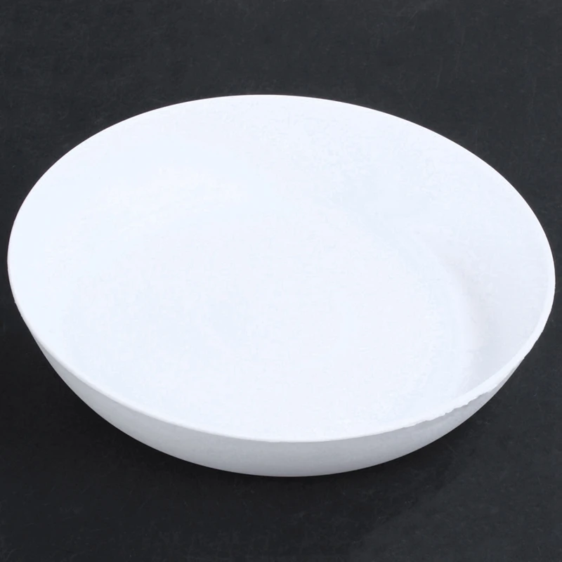 2pcs Plastic Plant Flower Pot Planter with Saucer Tray Round Gloss Home Garden Decor, White Upper Caliber-17cm / 6.69 inch& 14