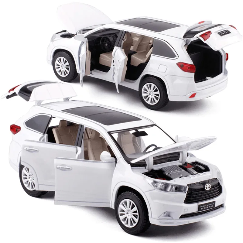 1:32 сплава TOYOTA Highlande масштаб литой модели автомобилей Металл игрушечный