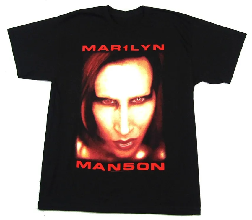 Marilyn Manson Big Face Jumbo Bigger Than Satan Black T Shirt New