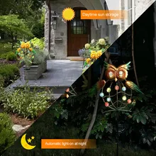 Водонепроницаемый светодиодный солнечный свет Сова Форма умная лампочка с мягким светом управления газон уличный светильник Солнечная лампа для сада Dec