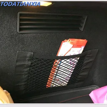 

2020 Hot Car Rear Trunk Seat Net Magic Sticker Pocket FOR honda fit ssangyong kyron mazda cx-5 lifan x60 kia ceed jd audi q7