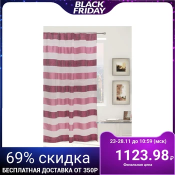 

Tulle "Ethel" 290x280 Wine dawn (horizontal line) without weighting agent, polyester 100%
