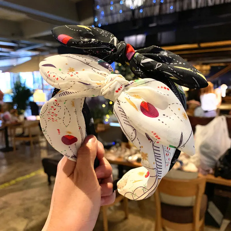 

South Korea Fresh Rabbit Ear Butterfly Hair Band Women Simple And Versatile Super Immortal Pressure Sweet Headdress Hair Ties