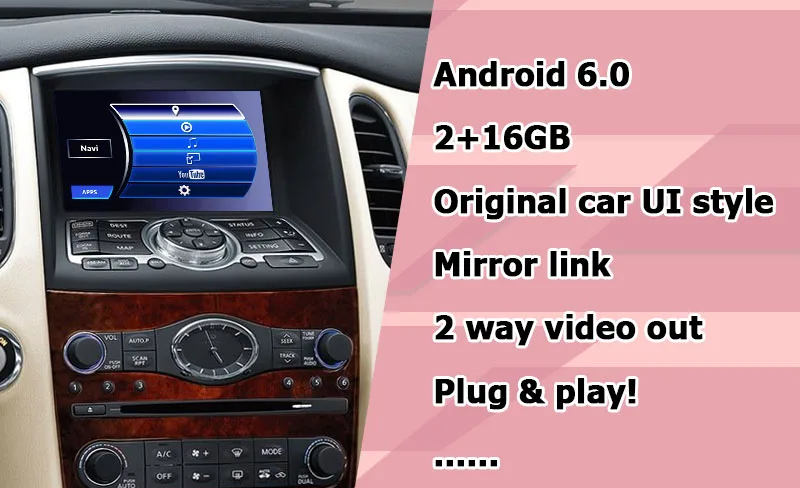 Lsailt Android gps навигационная система коробка для Infiniti QX50/EX35 EX37 2012- с QX60 QX70 QX80 и т. д. youtube waze yandex