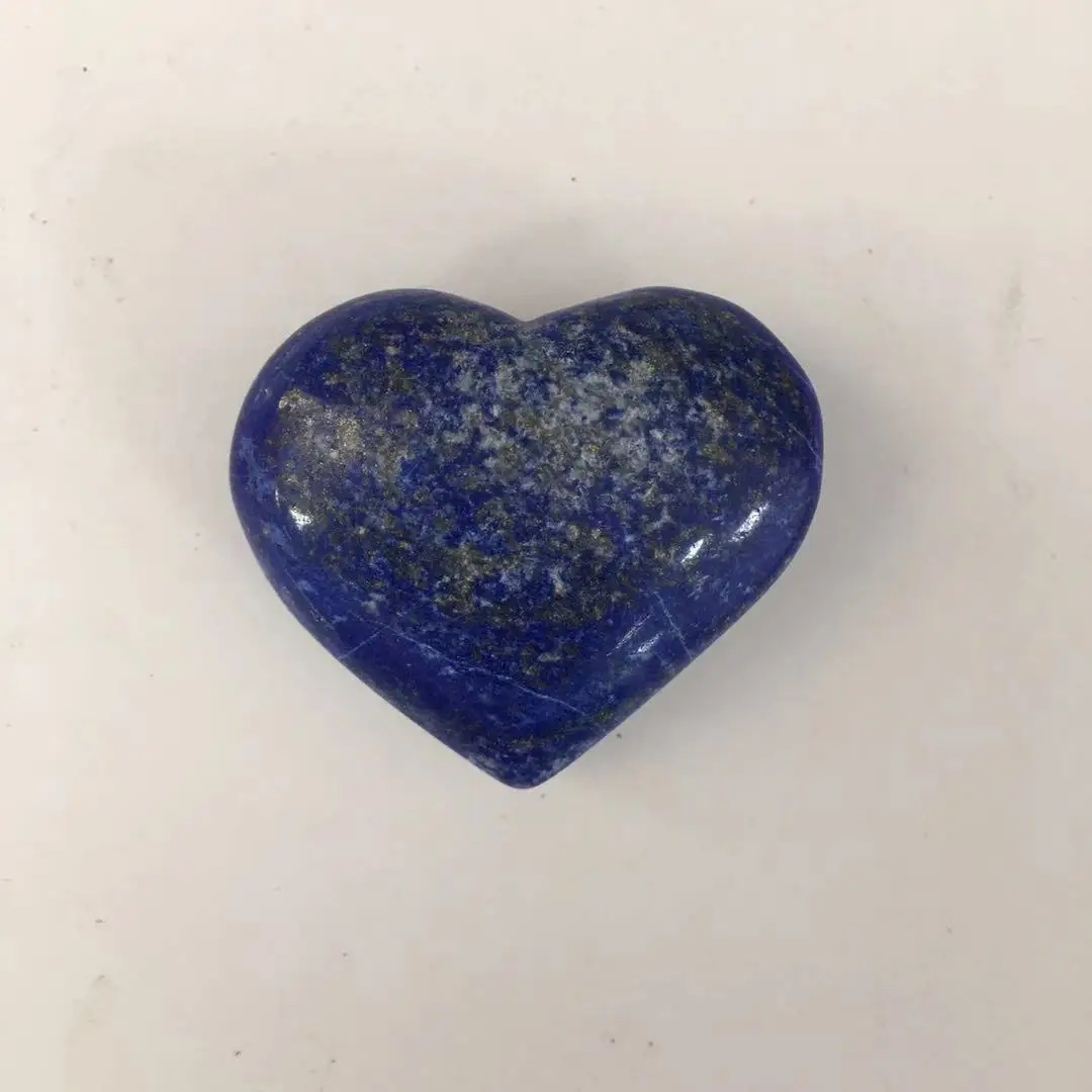 Z Lapis Lazuli Crystal Love Heart Shape Stone Healing beads for jewelry making