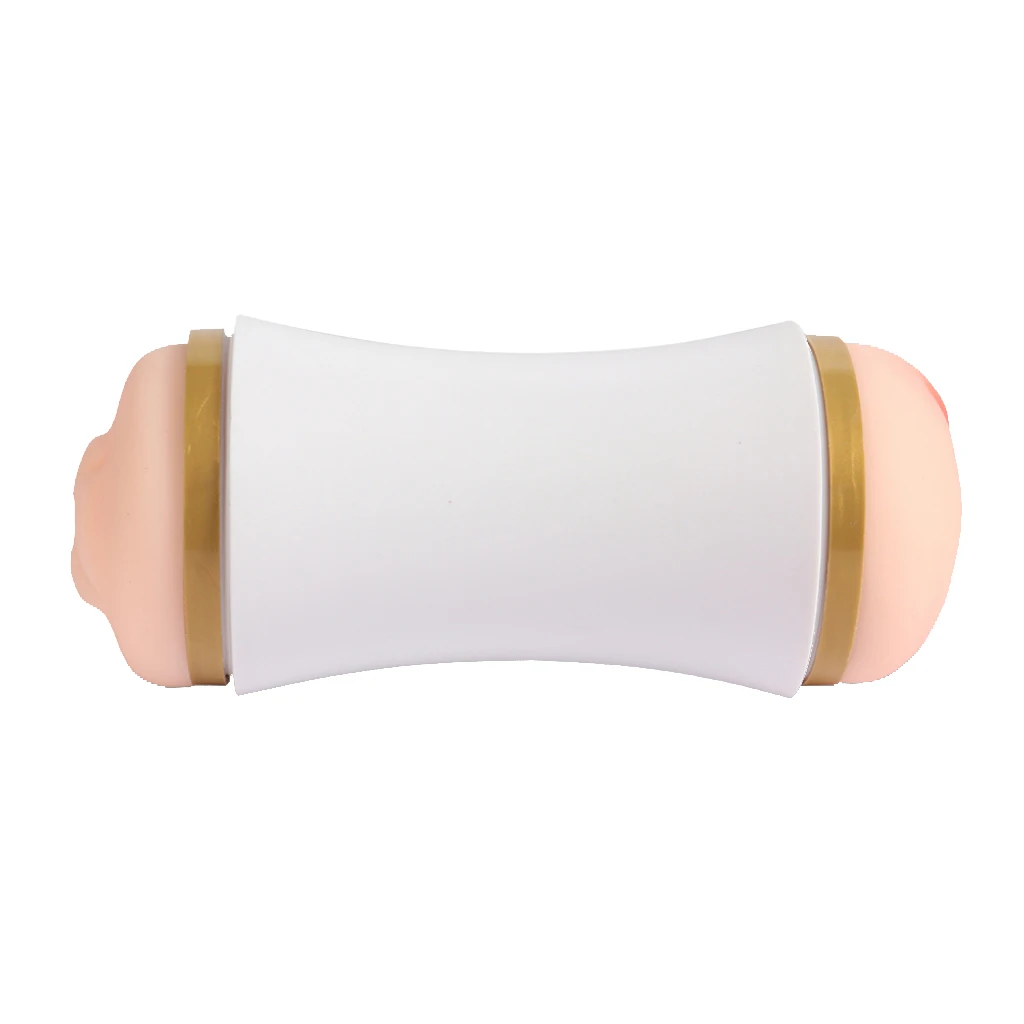 Dual Head Simulation Vagina Mouth Full Auto Vibrating Massager Masturbation Suction Aircraft Cup Pocket Pussy Vibrator Adult Toy