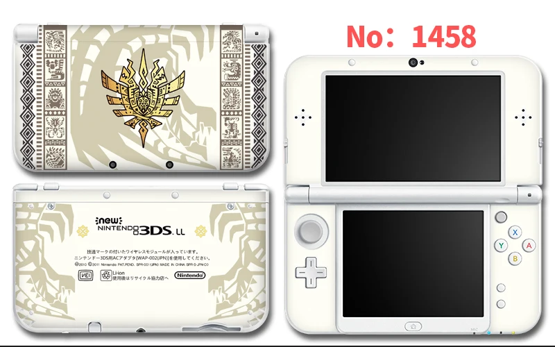Protector Cover Decal Vinyl Skin Sticker for Nintendo NEW 3DS XL/LL Limited Machine Stickers 