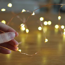 Led String Lights Chain Wire-Fairy-Garland Battery-Operated Wedding-Patry-Decor 10M 2M
