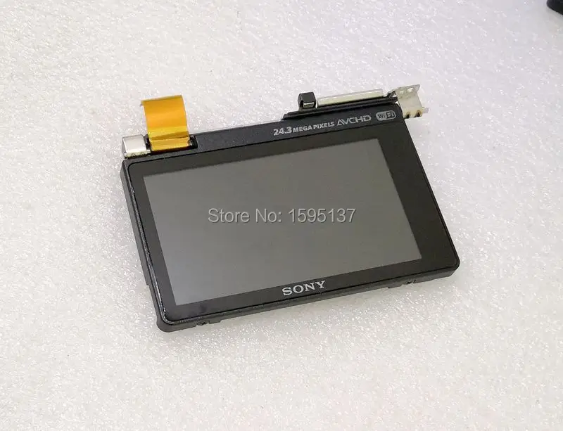 Original Touch LCD Display Screen assy with Shell and LCD Hinge cable repair parts for Sony A5100 ILCE-5100 Camera