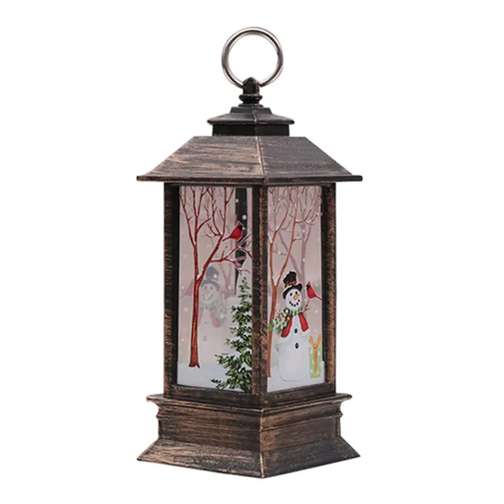 Рождественский светодиодный светильник-свеча, подвесной светильник, рождественский декоративный светильник, ночная свеча, ночной светильник, украшение для свадебной вечеринки - Цвет: Snowman