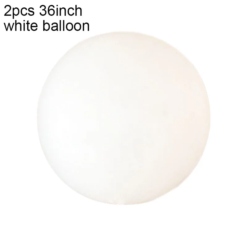 36inch Style white 10 18 36 дюймов Большой пастельных шарики Baby Shower украшения мгновенной проявки Macaroon баллоны Blanc на свадьбу и день рождения Globos латексный воздушный шар S6XZ - Цвет: 36inch Style white