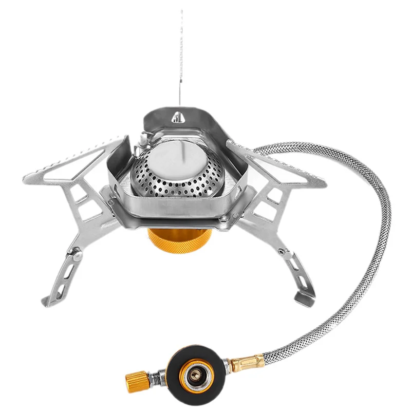 Горячая AD открытый мини газовая плита Кемпинг складной ветрозащитный Сплит