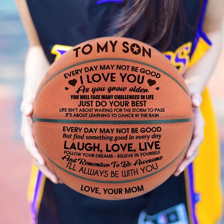 Мама и папа, мой сын, вы баскетбольный мяч оптом или в розницу, дешевый баскетбольный мяч, Официальный Размер 7, баскетбольный мяч с сетчатой сумкой+ игла