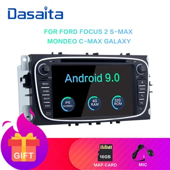 

Dasaita 2 din Radio 7" HD Screen Android 9.0 for Ford Focus 2 S-max Mondeo C-max Galaxy 2008 2009 2010 2011 Car DSP DVD Player