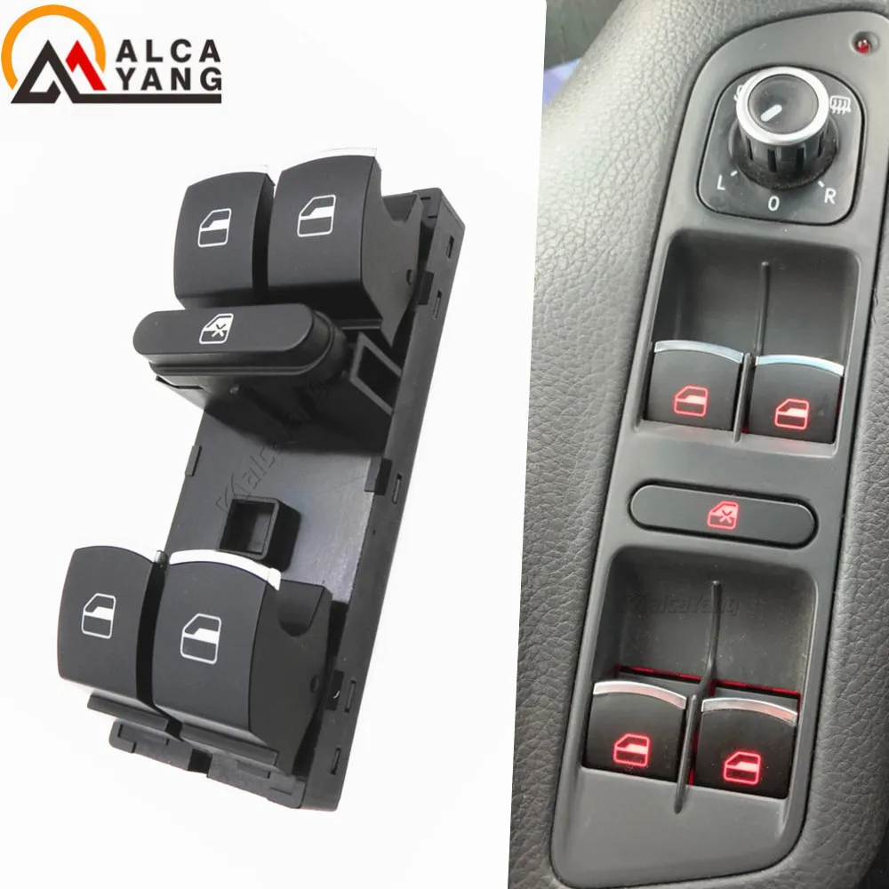Переключатель окон хромированный 5ND959857 5ND 959 857 5K4959857 5K4 для Golf MK5 MK6 Tiguan Touran Jetta