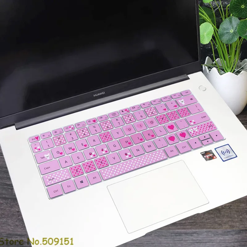 Pas en Protecteur d/'écran // Coque Case Vaxson 2 Pièces Film de Clavier Protecteur Compatible avec Huawei MateBook D 15 D15 15.6 Protection Clavier Couverture Peau