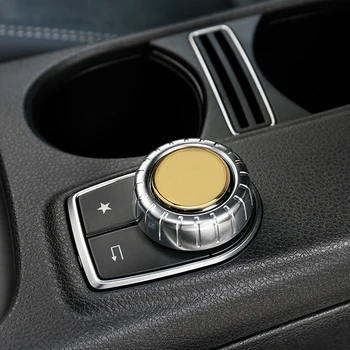 

Car Center Console Knob Stickers for Mercedes Benz AMG W212 W202 W211 W210 W205 W221 GLC GLS CLA CLS GLA Mercedes Accessories