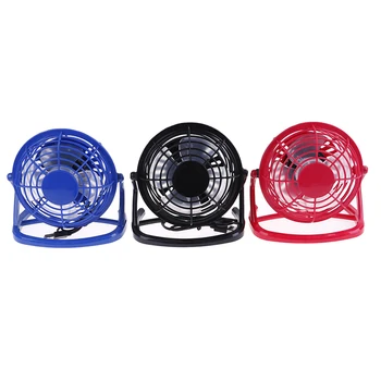 

Portable DC 5V Small Desk USB Cooler Cooling Fan USB Mini Fans Operation Super Mute Silent for PC / Laptop / Notebook