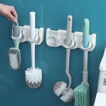 

Multifunctional Mop Rack Bathroom Accessories Wall Mounted Shelf Organizer Hook Broom Holder Hanger Kitchen Storage Tool
