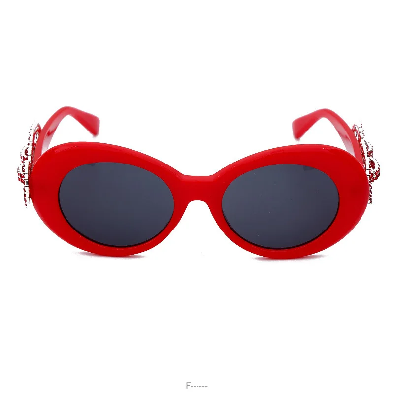Diamond Rhinestone Sunglasses Women Men Luxury Crystal Sun Glasses Clear Lens Oversized Frame Sun Glasses Vintage Shades FML