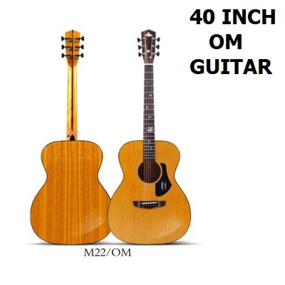 40 дюймов, топ, твердая гитара, 36 дюймов, гитара для путешествий, деревянная, для девочек, для детей, народная гитара, для начинающих, для выступлений, акустическая гитара - Цвет: OM