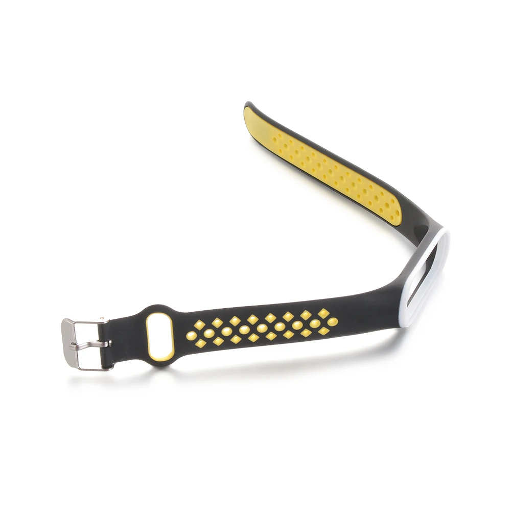 New 1Pc Fashion Strap Smart Accessories Replacement Double Color Silicone Bracelet Case For Xiaomi Smart Band 4 3 Series