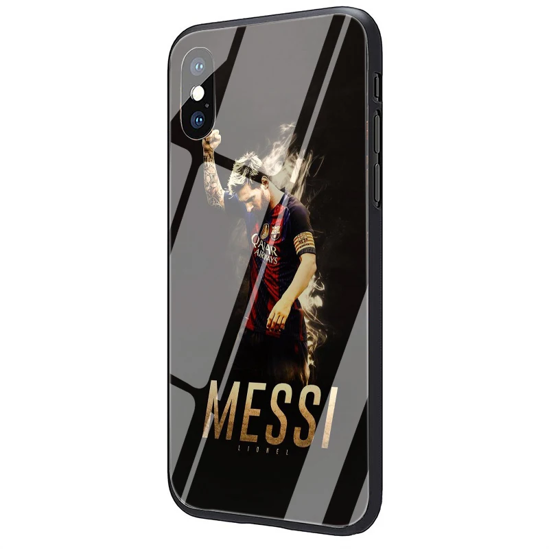 G6 Lionel messi чехол из закаленного стекла для телефона для iphone 5 5S 6 6S 7 8 Plus X XR XS 11 pro Max - Цвет: G6