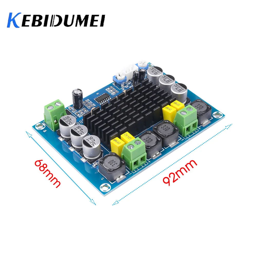 Kebidumei XH-M543 Плата усилителя модуля 2*120 Вт усилитель стерео двухканальный плата