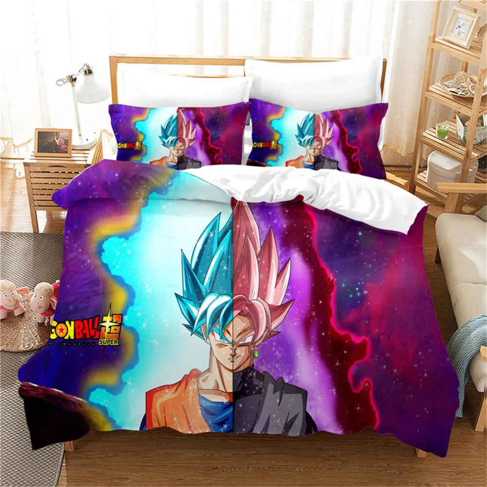 MUSOLEI DRAGON BALL, 3D принт, Комплект постельного белья, Королевский размер, пододеяльник, одеяло, набор, микрофибра, для дома, кровати, комнаты, Gife текстиль, Q42