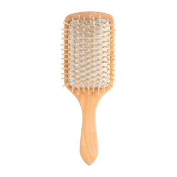 

Wooden Hair Vent Paddle Brush Hair Keratin Care Spa Massage Antistatic Comb Health Care Head Care Hot