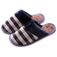 Теплые тапочки на зиму; хлопковые меховые тапочки на плоской подошве; нескользящие тапочки для мужчин; домашняя Повседневная обувь; zapatos de hombre