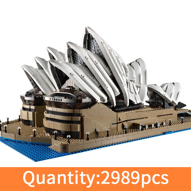 

2989pcs assemble architecture Sydney Opera House model building blocks compatible legoedly bricks educational toys for children