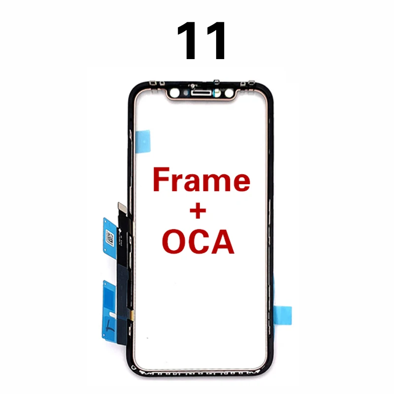 5pcs Touch Sensor Glass ic Frame OCA Glue Dust Gauze For iPhone X XS XR 11 12 Pro Max Screen Cover Repairing smart phone