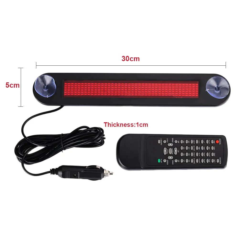 12V Светодиодный дисплей подзаголовка подсказка прочный прокрутка доска для дистанционного управления