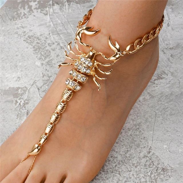 Party Sex Accessories Exaggerated Diamond-studded Scorpion Anklet Porn Bdsm  Bondage Sexy Lingerie Women Jewel Foot Chain - Exotic Accessories -  AliExpress