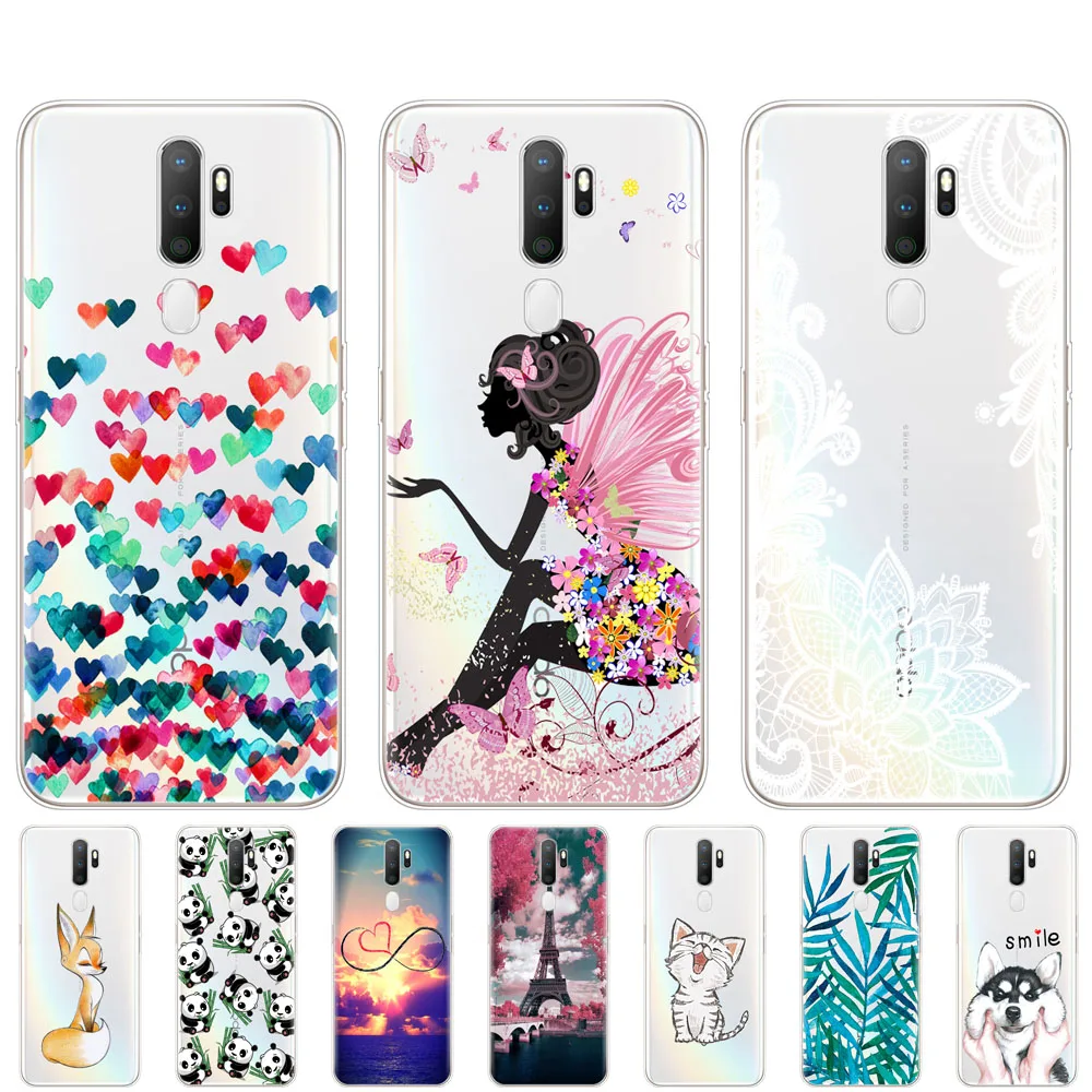 Чехол для Oppo A9 A5 2020 Мягкий Силиконовый ТПУ чехол телефона задняя крышка OPPOA9 OPPOA5 A 9