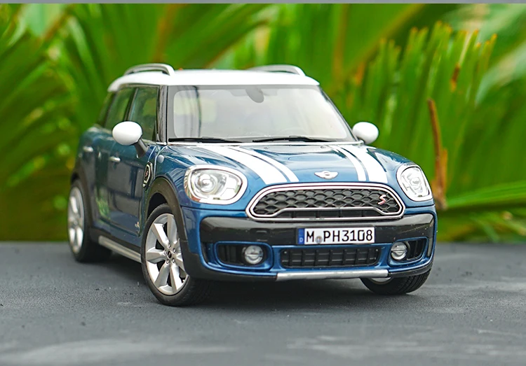 Авторизованный подлинный 1:18 mini cooper S земляк литой коллекционный остров BlueClassic игрушки модели для рождества/птицы