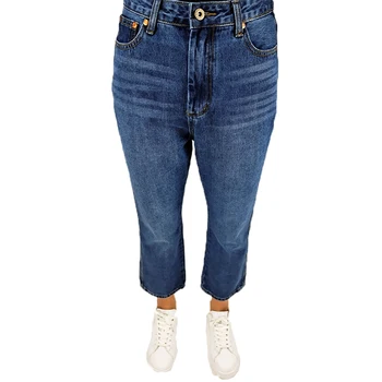 

2020 Women jeans Ladies waist horn jeans tight stretch tight wide leg pants female large size mother jeans