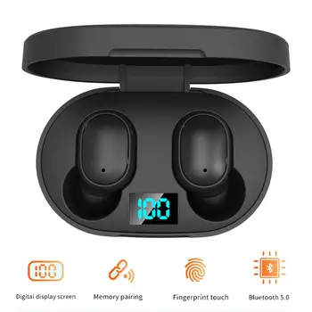 

TWS Wireless Bluetooth 5.0 Earphones Handsfree Call in-Ear Earpiece w/Mic Charging Case Auto Pairing For CellPhones PC Tablet